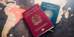 Passaporte italiano e brasileiro